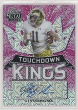 2021 Leaf Metal Draft Touchdown Kings Pink Mojo 2/5 Ben Skowronek Auto 03ks