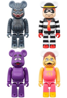 Be@rbrick Godzilla McDonalds 150% Set 4 bears Hamburglar Grimas Birdie #182