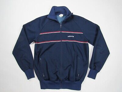 Vtg 1980s Adidas Striped Red White Blue Track Jacket Sz M Vtg 1980s Adidas Striped Red White Blue Track Jacket Sz M