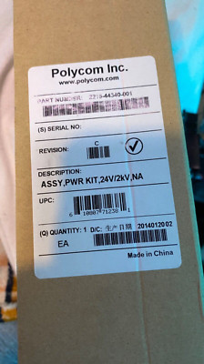 GENUINE POLYCOM 24V  POWER KIT   MODEL # 2215-44340-001  