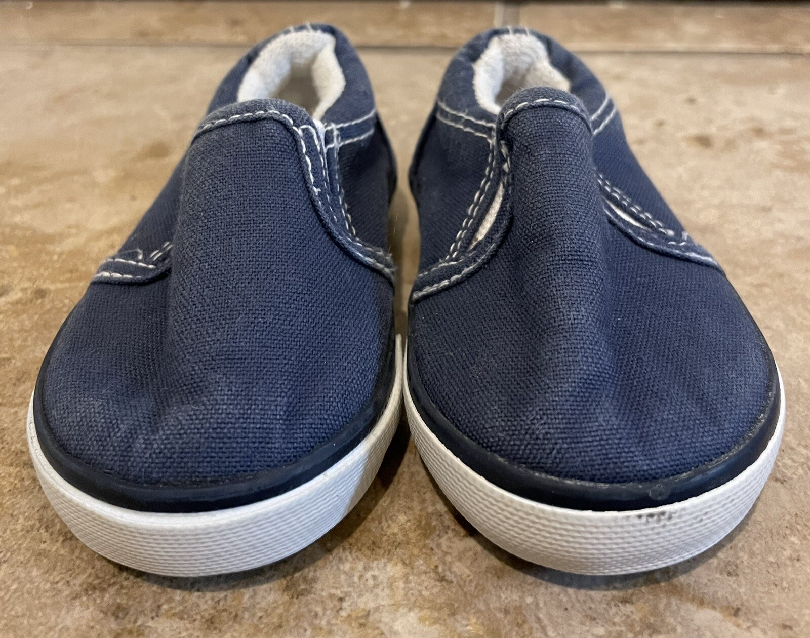 Polo Ralph Lauren Pony Sneakers Slip On Blu Bambino Taglia 2