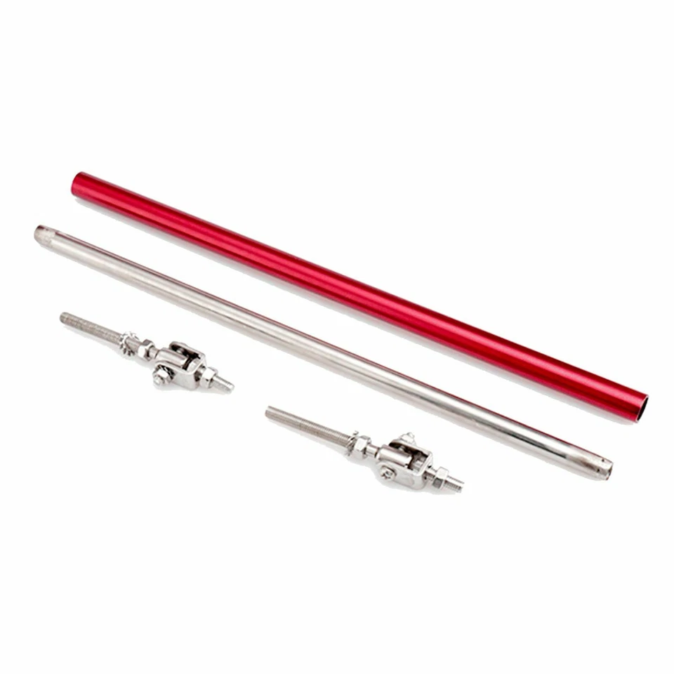 Красный регулируемый разветвитель кромок бампера 8–11 дюймов стойка анкерная опора для Mazda Volvo - Изображение 4 из 4