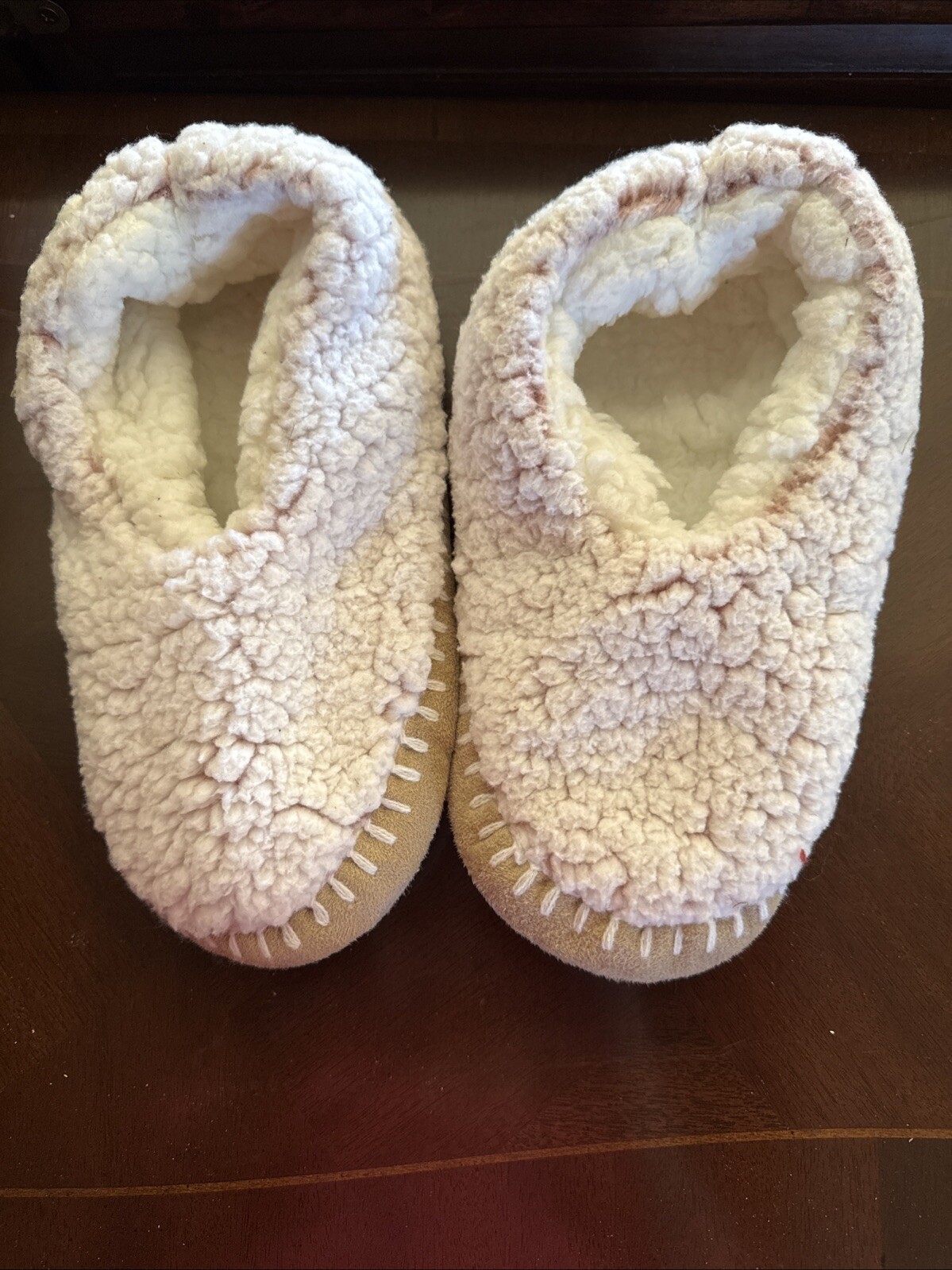 PANTOFOLA D’ORO LEMON Calzini Ciabatte Donna RESISTENTI ANTISCIVOLO SLIP ON Peluche TAN GRIGIO TG S