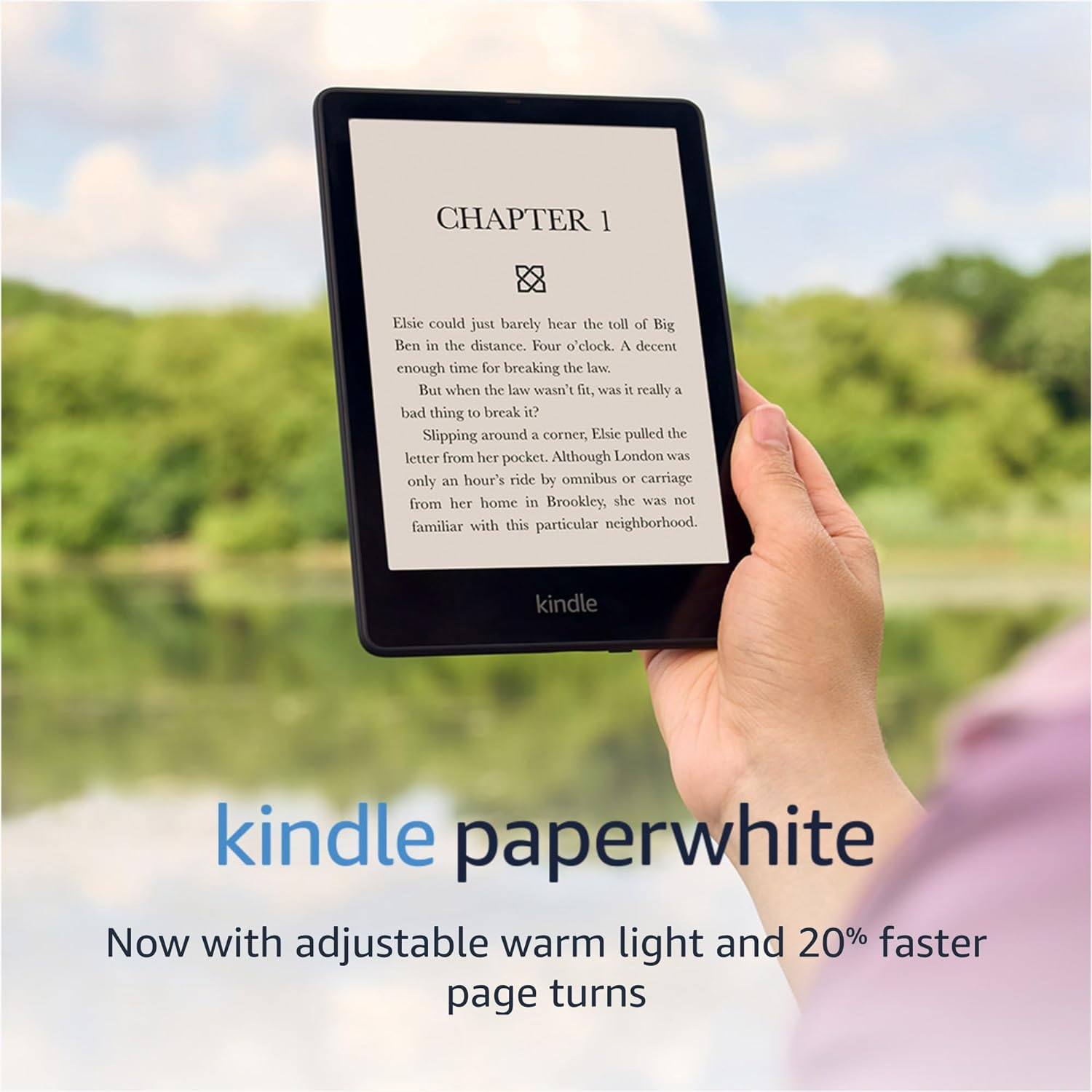 Kindle Paperwhite 16GB with Large Display Adjustable Warm Light and Built-In Comfort for Easy Reading-image
