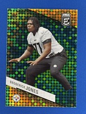 2023 Donruss Elite #108 Broderick Jones Green Disco Rookie RC Steelers