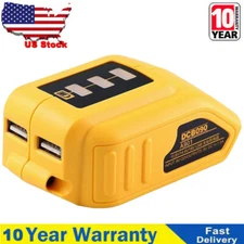 DCB090 Tyep C+USB Charger Adapter For DeWalt 12V-20V Li-ion Battey Power Source