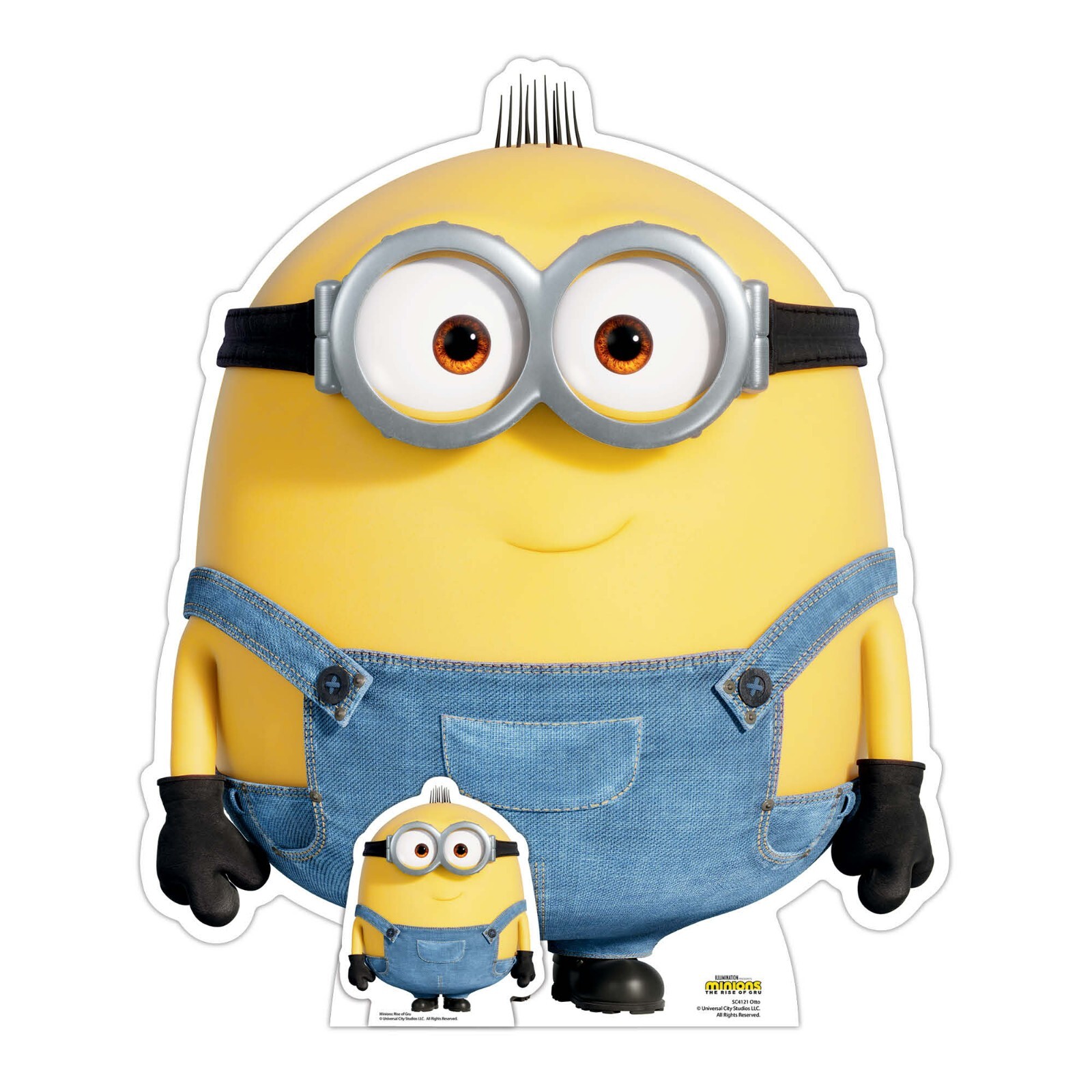 Otto Minion Cardboard Cutout Official Minions: The Rise of Gru with Free Mini