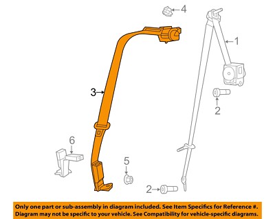 CHRYSLER OEM 05-14 Charger Rear Seat Belts-Center Seat Belt 1HU171L1AG