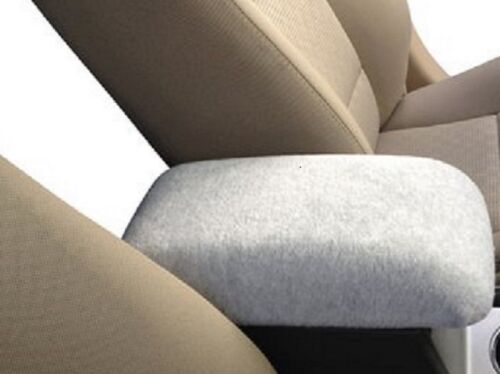 Fleece Center Armrest Cover (Console Lid Cover) Made in USA Light Gray F3 - Foto 1 di 1