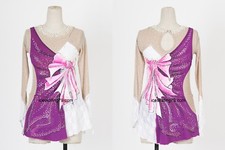 Ice Skating Dress Girls Custom Figure Skating Clother Women Competition Pink