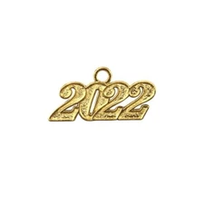 Endea Graduation Gold Tassel Date Charm Year 2022