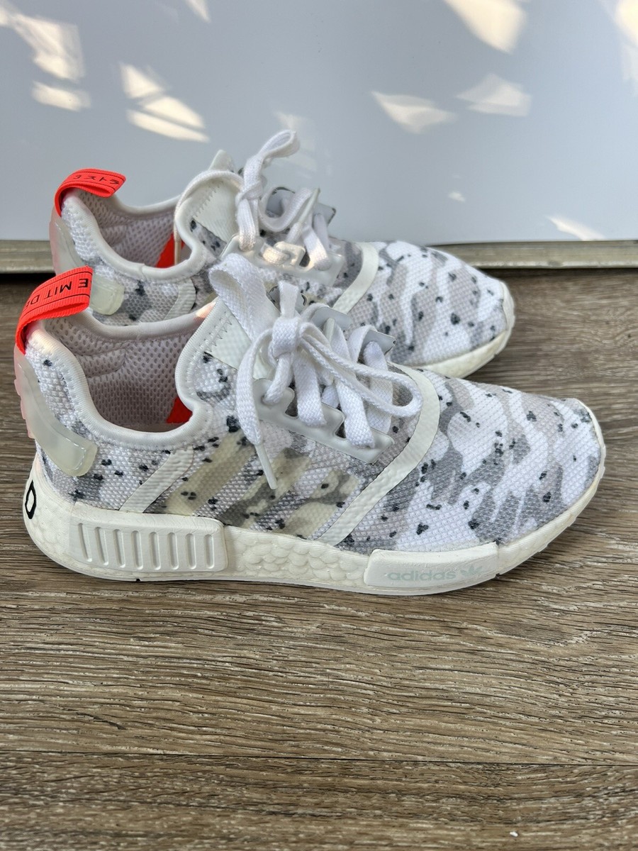 adidas gazelle silver green womens Adidas NMD R1 "Red Camo"  Beater Sneaker