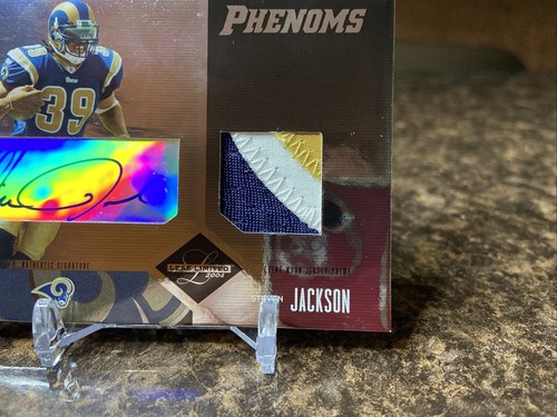 2004 Leaf Limited Phenoms 111/150 Steven Jackson #231 RPA 3 Color RC Auto - Picture 4 of 8