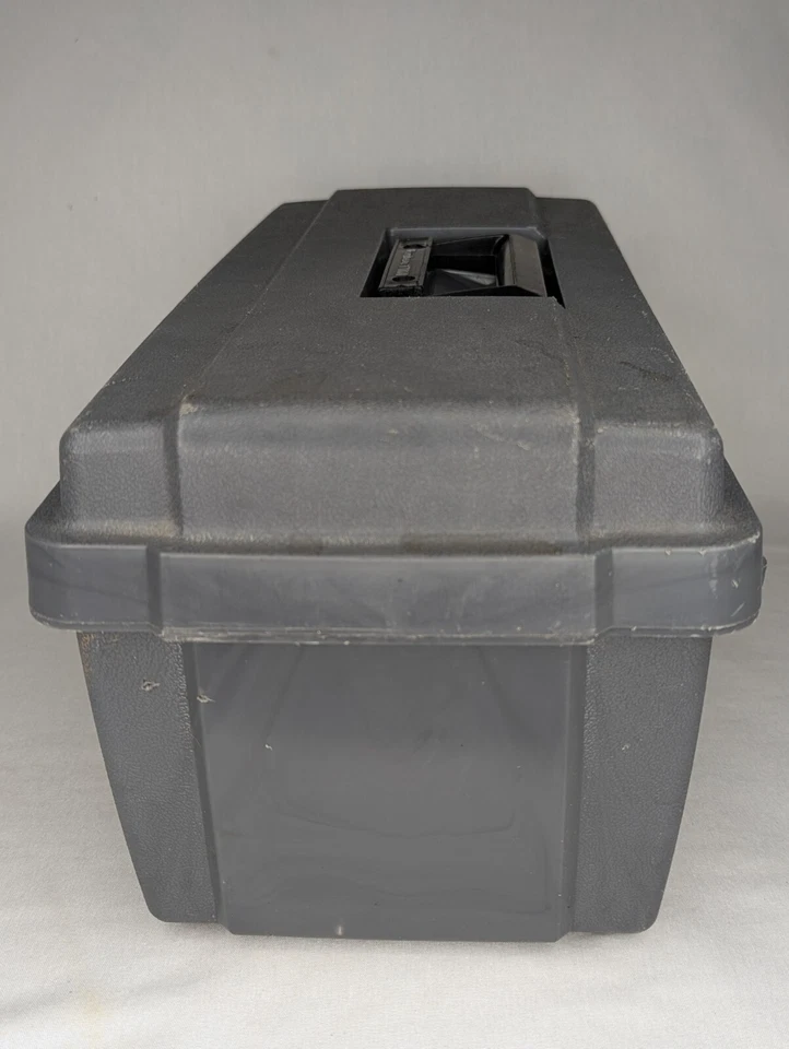 Flambeau 17800  Tool Box And Tray Gray 16" Long Vintage 1987 - Image 2 of 4