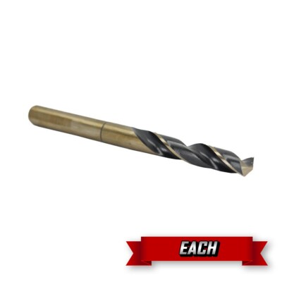 Drill America Drill Bit, 1/2'' Reduced Shank, KFD Black & Gold, 41/64'' {Each}