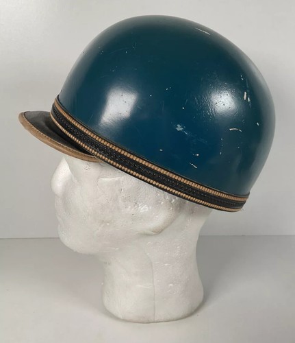 Vintage AGV Valenza Scooter Helmet Blue Knucklehead Cafe Racer - Bild 1 von 15