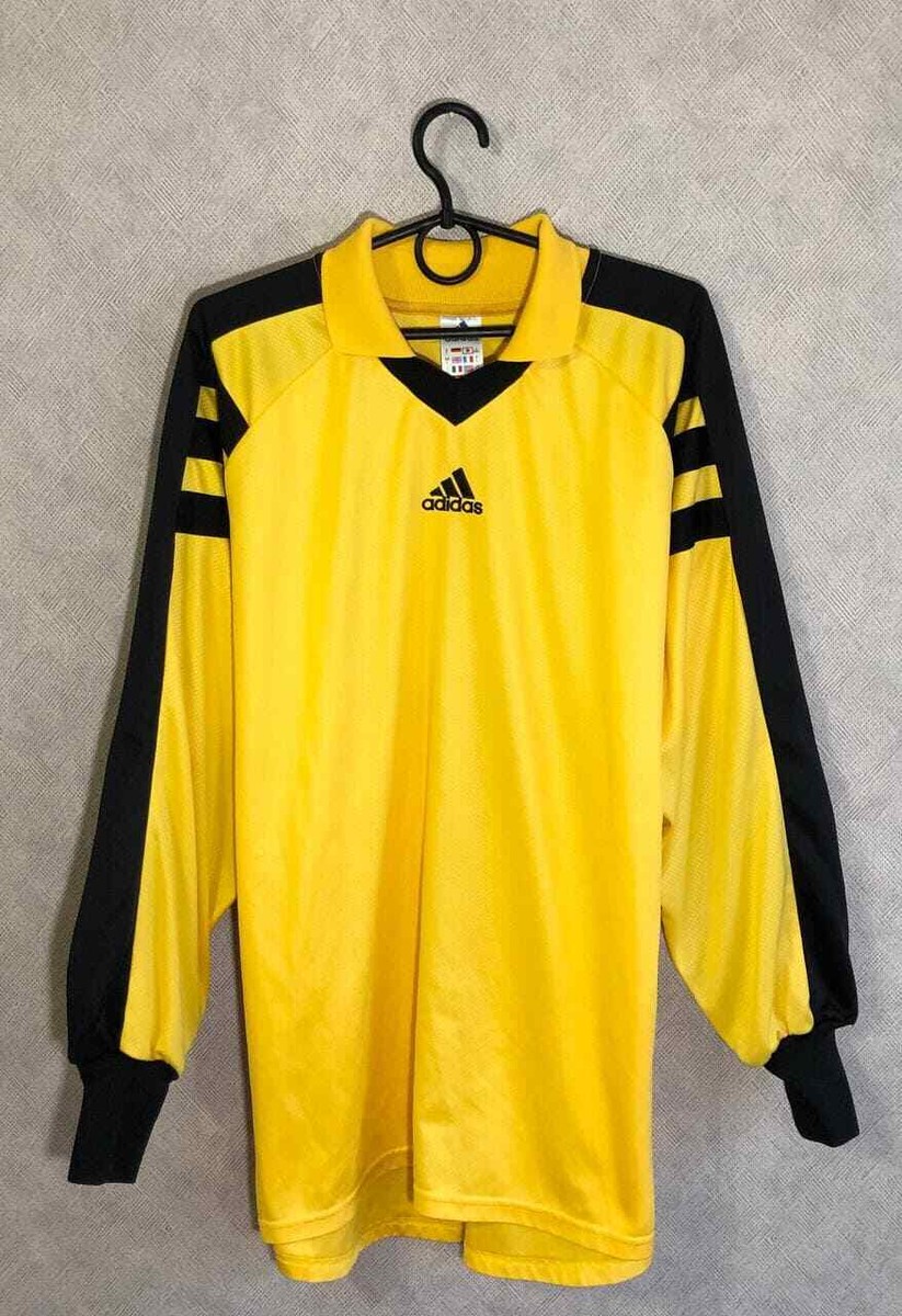 ウェア 2000s ADIDAS football goalkeeper shirt ADIDAS 2000 GOALKEEPER FOOTBALL SHIRT SOCCER JERSEY sz XL