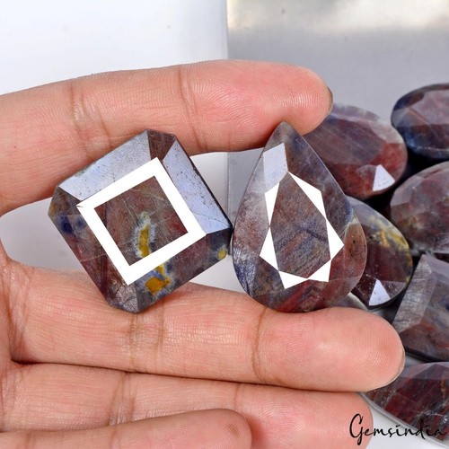 970 Ct Natural Untreated Multi Color Sapphire Mix Loose Cut Gemstones~9 Pcs Lot - Picture 4 of 6