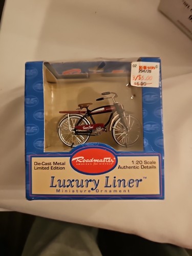 Roadmaster Luxury Liner Fahrrad 1998 Miniatur Ornament R-6214T 1:20 Die-Cast
