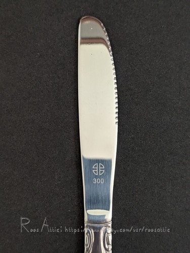 Delco Melinda Stainless Flatware Logoed: Dinner Knife Set 8 3/8" (Set of 12) NEW - Picture 5 of 7