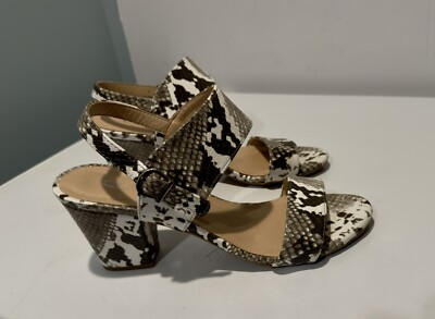 Womens CL by Laundry Snake Print Spot On Heeled Sandals, Size 7.5 Casual / Dress