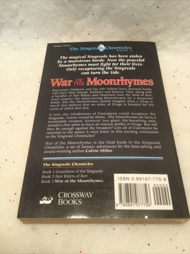 War of the Moonrhymes Singreale Chronicles #3 Paperback 1st Printing 1994 LN - Picture 5 of 6