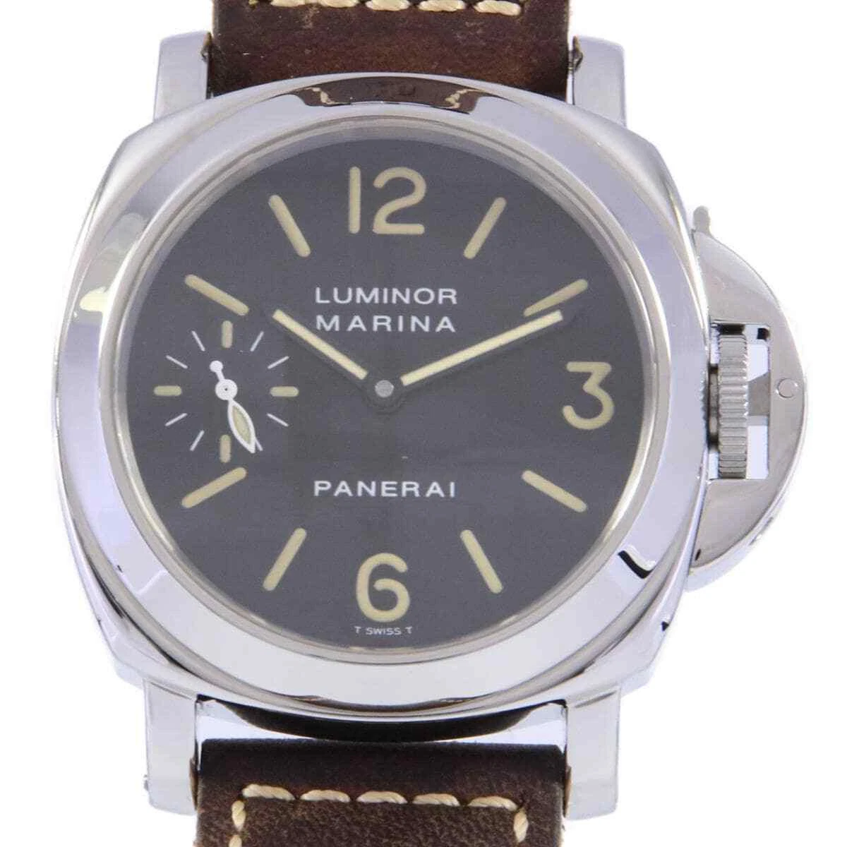 Panerai PAM00001 Luminor Marina Hand Winding Men s Watch Pre Owned b0510