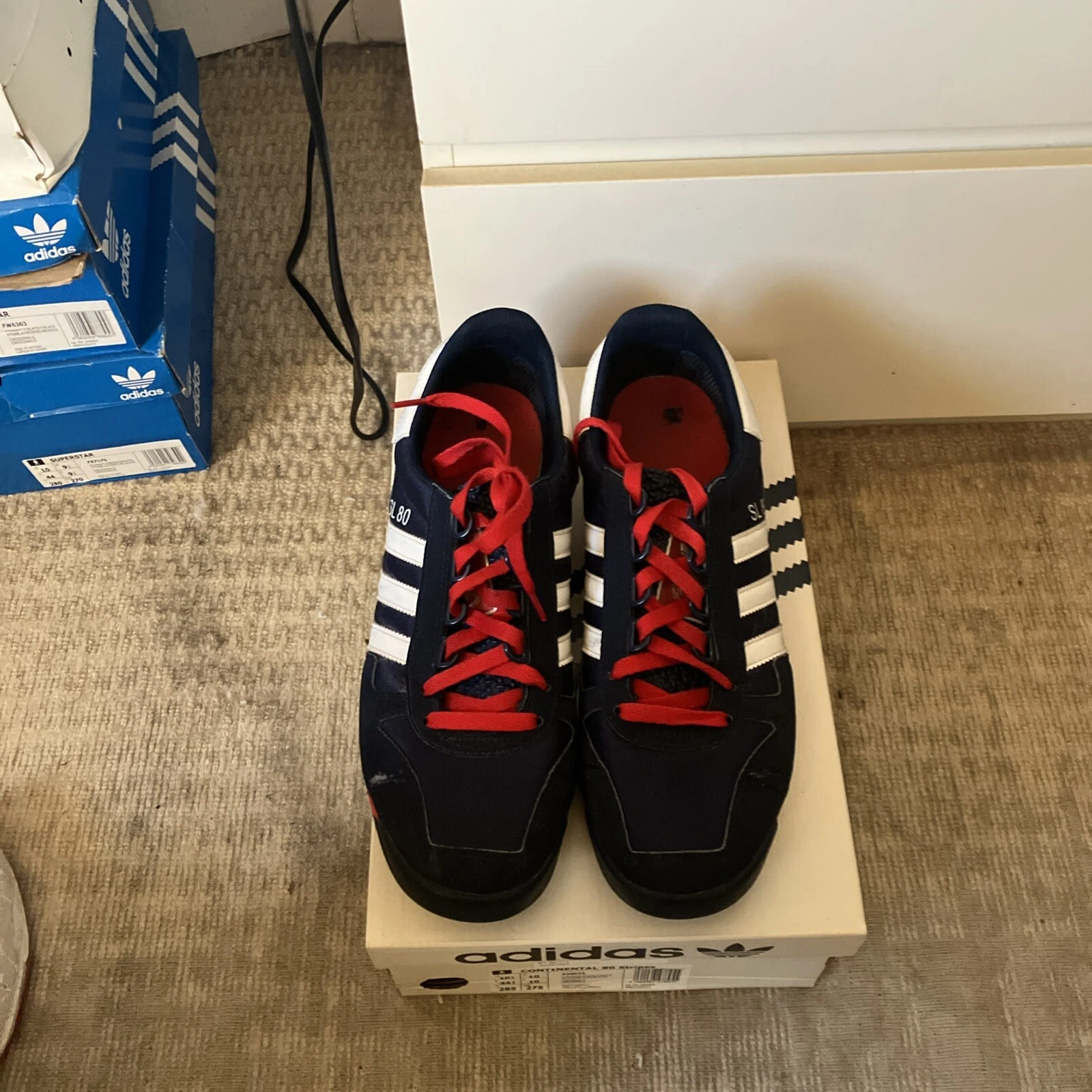 Adidas SL80 Navy bianche rosse UK 10 Spzl Originals ZX Hamburg rare consortium SL