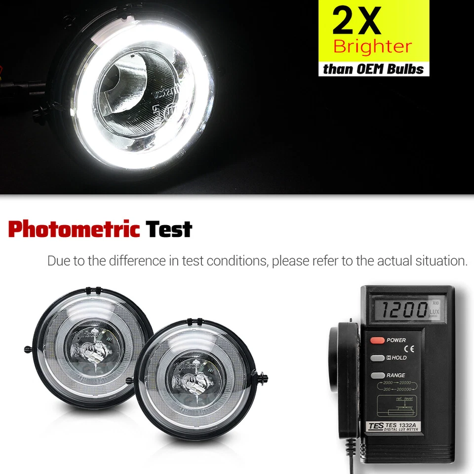 Luz antiniebla de conducción LED halo DRL blanca para Mini Cooper R55 R56 R57 R58 R59 R60 R61 Foto 4 de 4