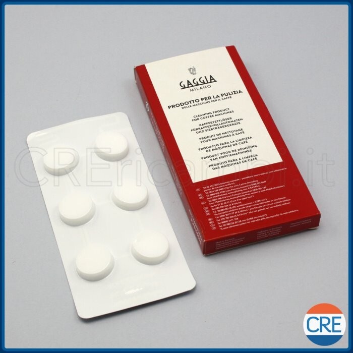GAGGIA 6 Pastiglie Sgrassanti 1,6g Macchina Caffè SAECO DELONGHI Universale