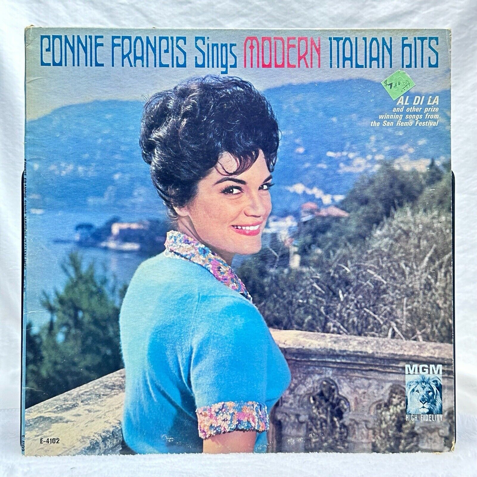 Connie Francis - Sings Modern Italian Hits - Vinyl LP - E/SE 4102 - MGM Hi Fi