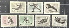 Austria 1963 WINTER OLYMPICS, SLALOM SKIING, BOBSLEDDING SC 711-717 MNH