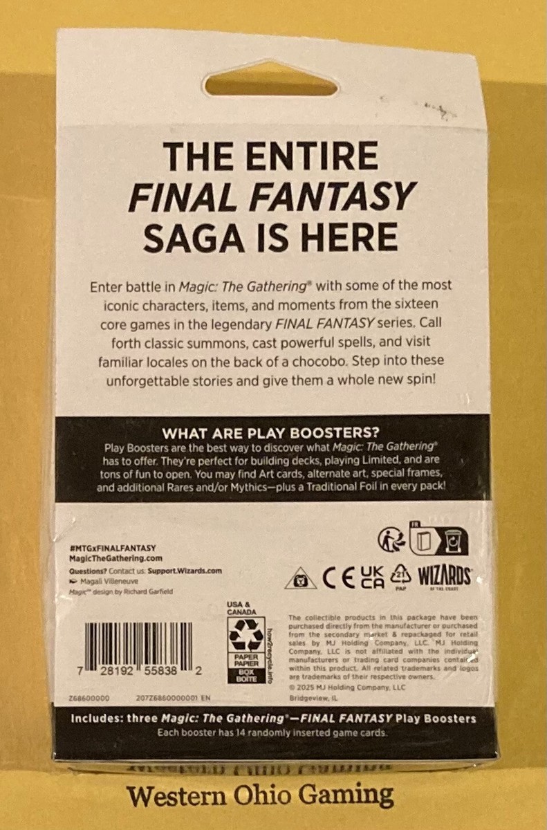 final fantasy mtg play pack MTG FINAL FANTASY PLAY PACK