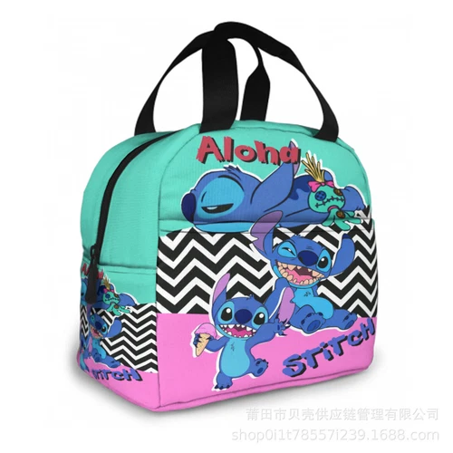 Lilo Stitch Cartoon Galaxy Lunch Bag Insulated Student Snack Picnic Xmas Gift AU - Picture 23 of 55