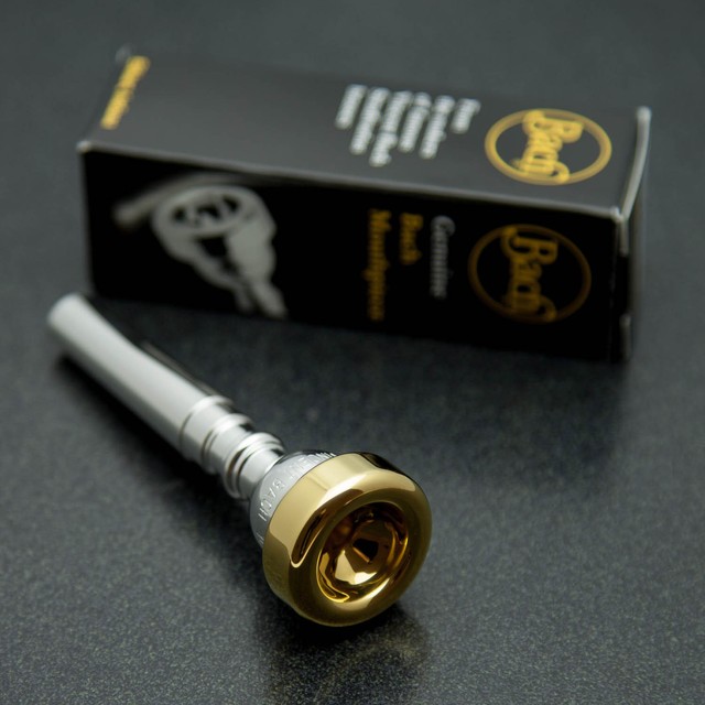 Genuine GOLD RIM & CUP Bach 1-1/2B Trumpet Mouthpiece #7 Backbore & #27 Throat Genuine GOLD RIM & CUP Bach 1-1/2B Trumpet Mouthpiece #7 Backbore & #27 Throat