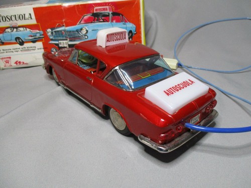 AQ931 ICHIKO 1/?? FIAT AUTOSCULA AUTO ECOLE ROUGE MADE IN JAPAN - Imagen 5 de 12