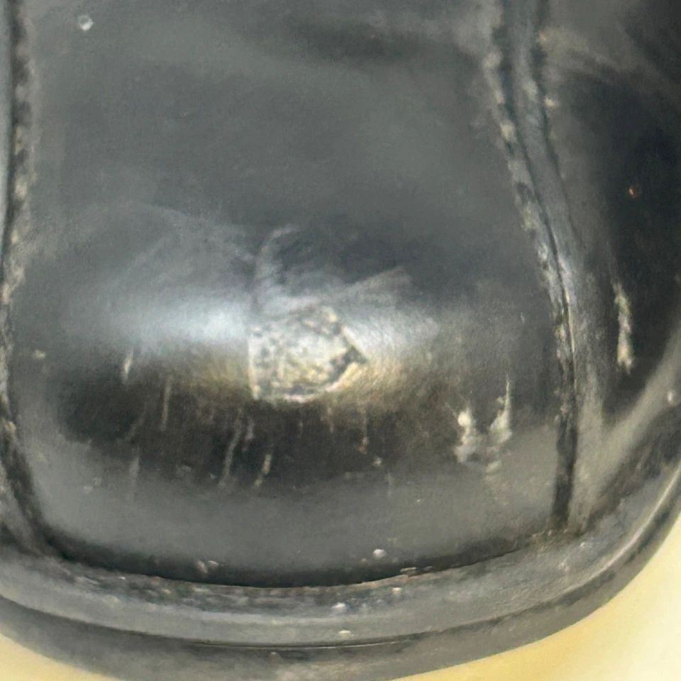 Coach Corwin Black Leather Oxford Dress Shoes Men's  10.5 D Made in Italy - Image 3 of 4