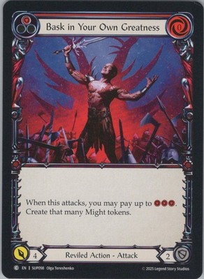 Normal Bask in Your Own Greatness (Red) Common Super Slam SUP098 NM