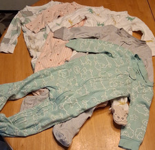Carter's 5-Piece Baby Footed Sleepers Various Print 100 Cotton 9M