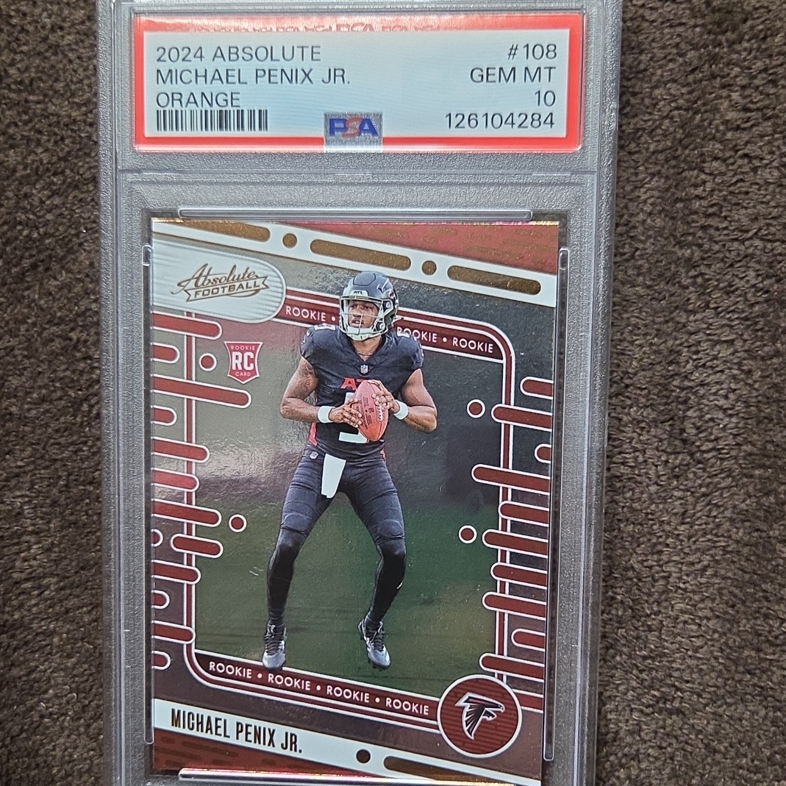 Michael Penix Panini Absolute #108 Orange