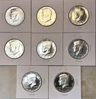 1964 -1976 SILVER PROOF SMS Kennedy Half Dollar Set
