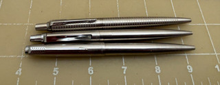 Judd's Lot of 3 Nice Silver Parker Jotter Pens