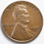 1932-D Extremely Fine (XF) Lincoln Wheat Penny Cent, Denver Mint