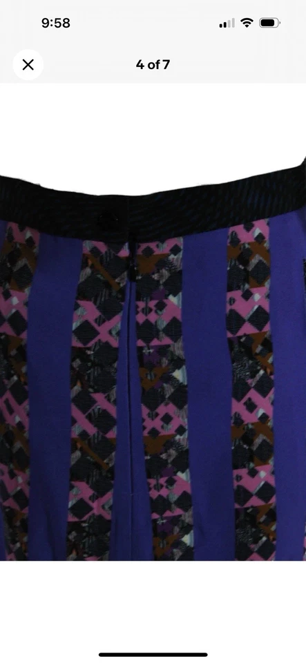 Peter Pilotto Geometric Pencil Skirt Size 4 US (8 UK) | Designer Statement - Image 4 of 4