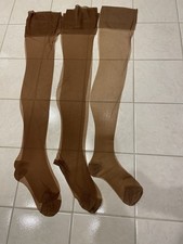 3 PAIR Van Raalte Vintage 9.5 M Flextop Nylon Stockings