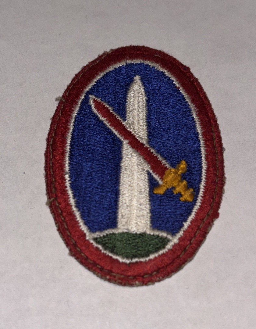 WWII Era US Army Military District Of Washington Monument Patch