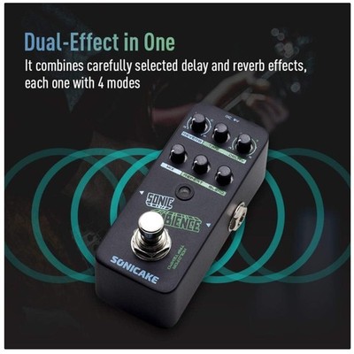 Delay Reverb Pedal - Pristine Sound Buffer Bypass Circuit
