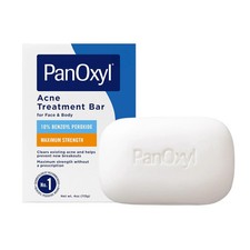 PanOxyl Acne Treatment Bar with 10 Benzoyl Peroxide, Maximum Strength Bar Soap