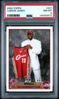 2003 TOPPS #221 LEBRON JAMES ROOKIE RC PSA 8