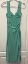 Express sleeveless sweetheart Midi Sheath Dress Turquoise XS NWT